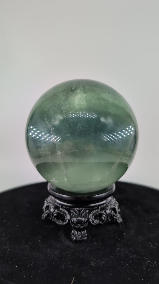 Green Fluorite Sphere 867g alternate view