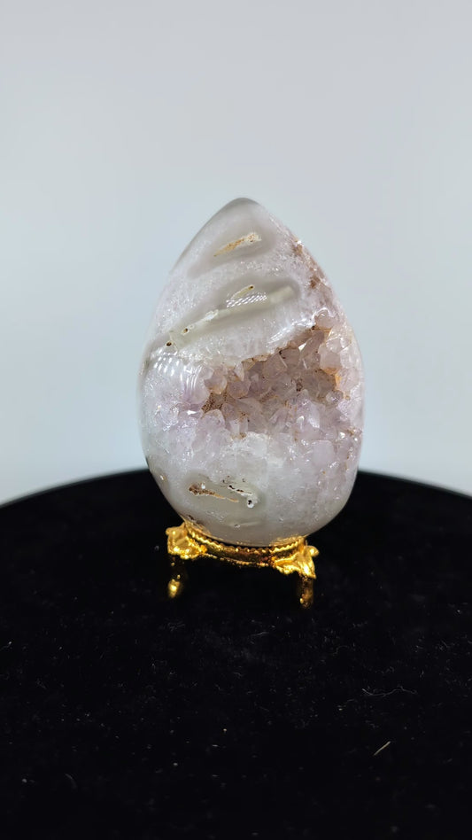 Druzy Agate 80mm Crystal Egg – 322g alternate view