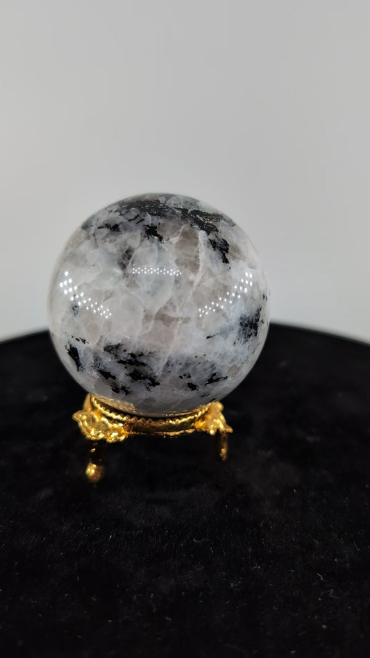 Rainbow Moonstone Sphere 220g alternate view