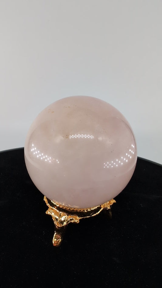 Rose Quartz Sphere 229g alternate view