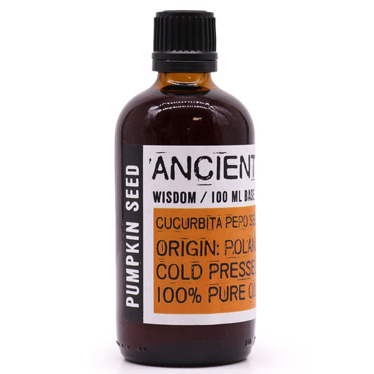 Polished Pumpkin Seed Oil - 100ml featuring natural patterning and unique variations - Luna Panther
