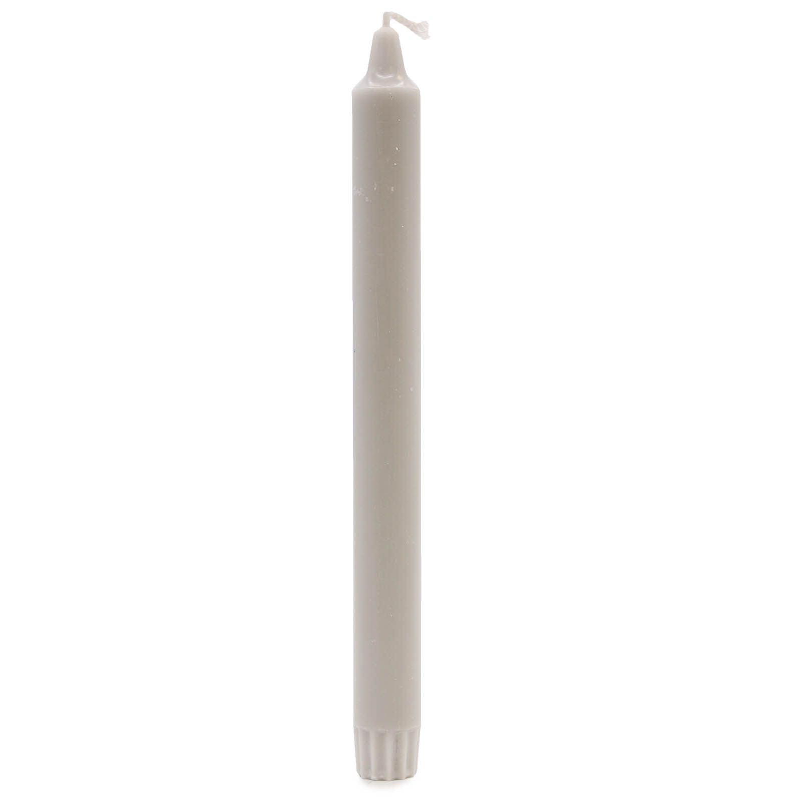 Pure Natural Wax Dinner Candle 25x2.3 - Silver Grey - Luna Panther