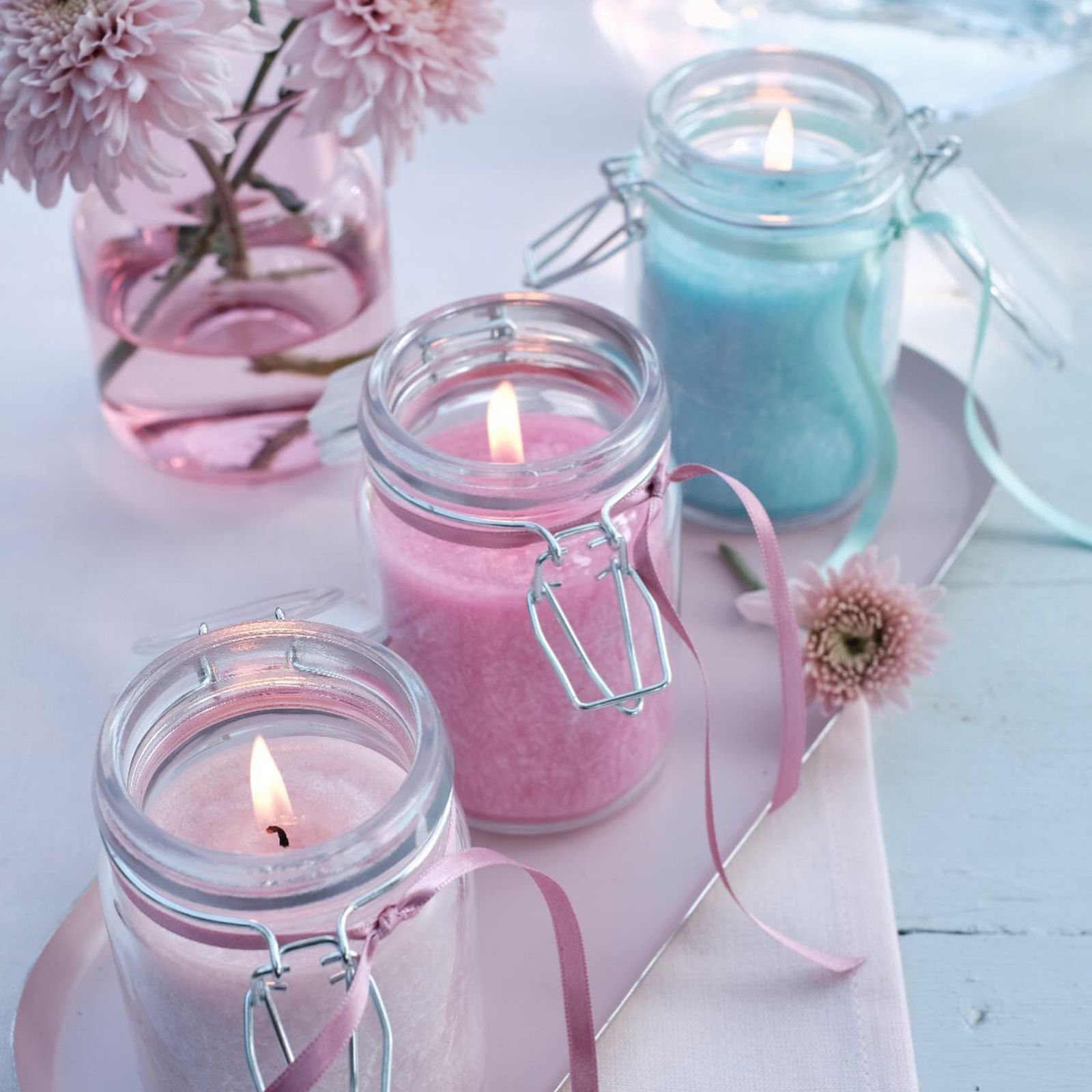 Pure Olive Wax Jar Candle 120x70 - Antique Rose - Luna Panther