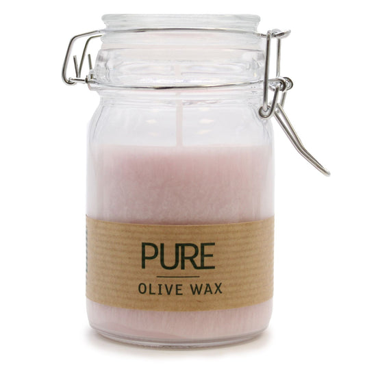Pure Olive Wax Jar Candle 120x70 - Antique Rose - Luna Panther