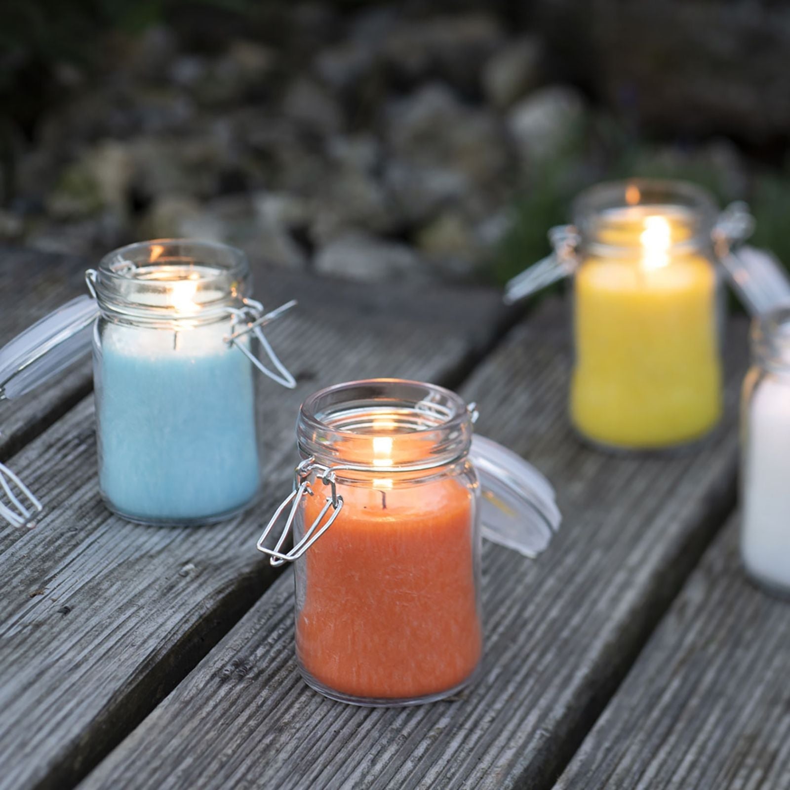 Pure Olive Wax Jar Candle 120x70 - Turquoise - Luna Panther