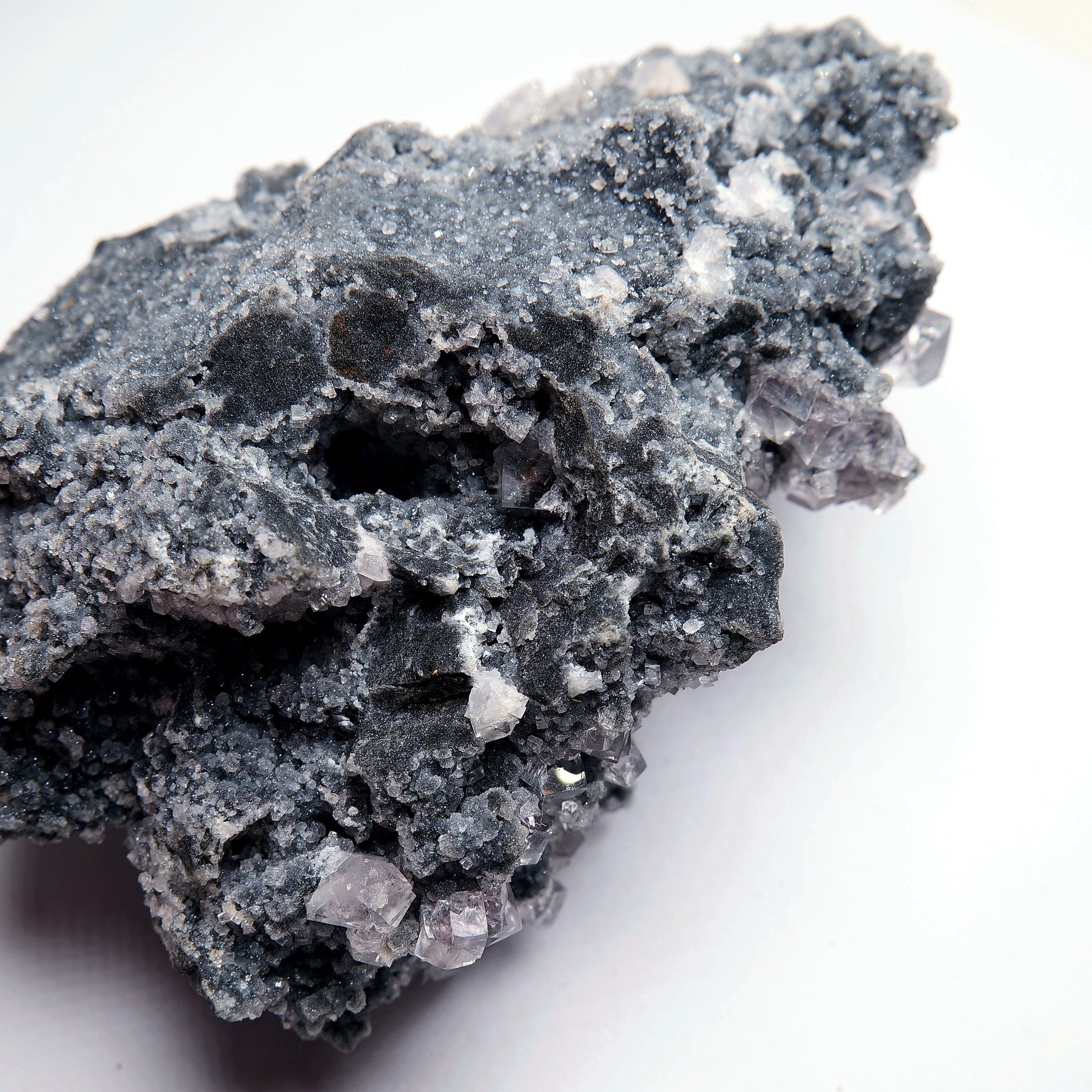 Purple Fluorite on Matrix - 462g - Luna Panther