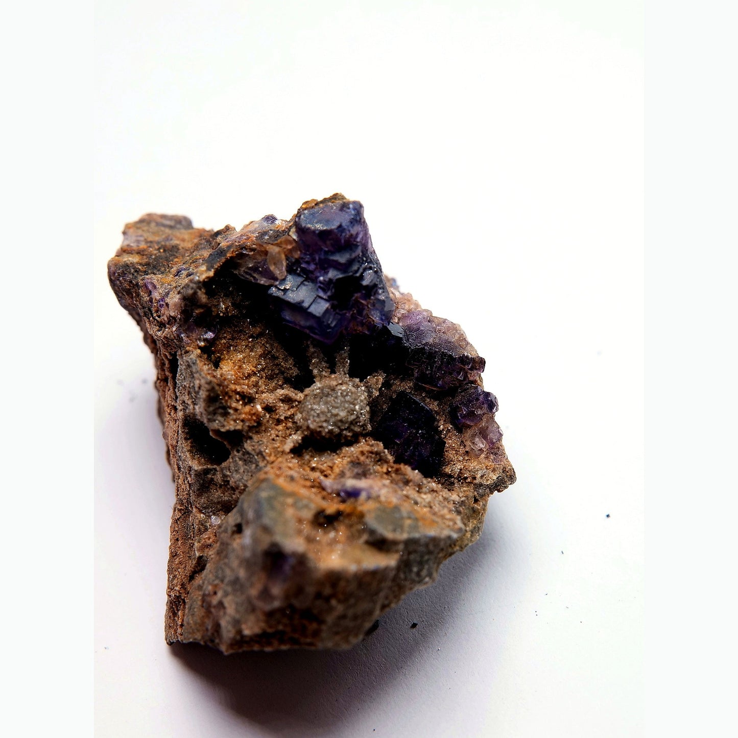 Purple Fluorite on Matrix - 53g - Luna Panther