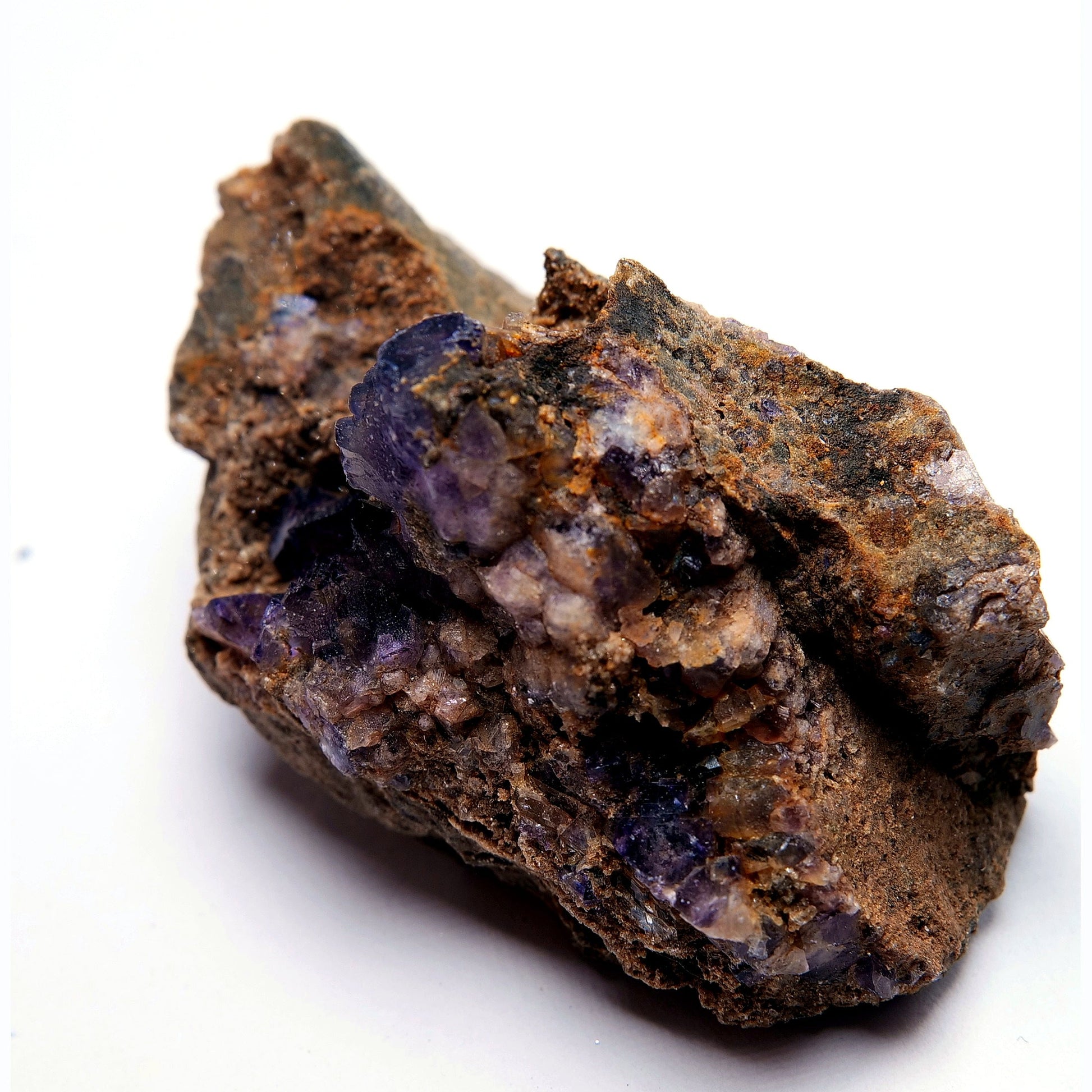 Purple Fluorite on Matrix - 53g - Luna Panther