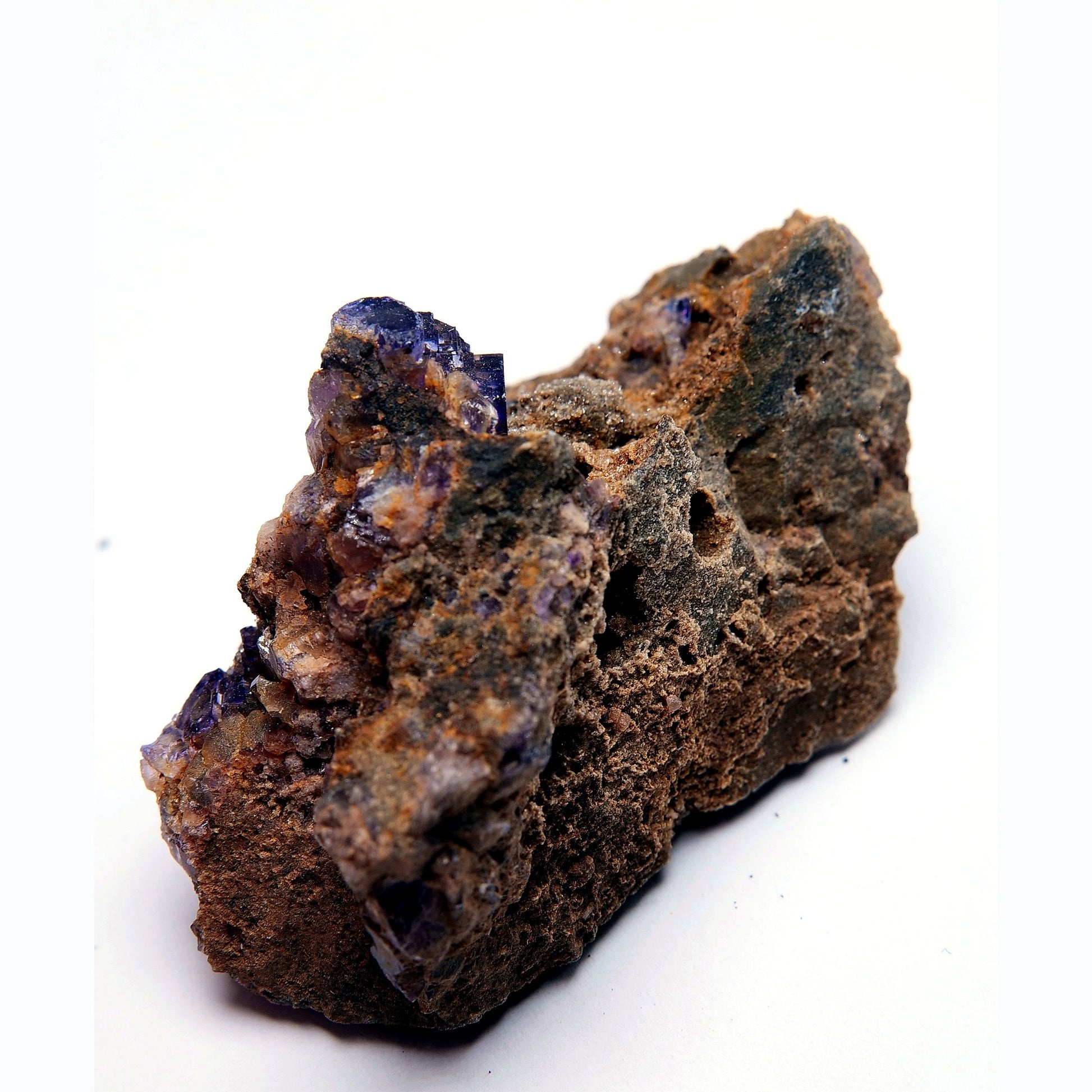 Purple Fluorite on Matrix - 53g - Luna Panther
