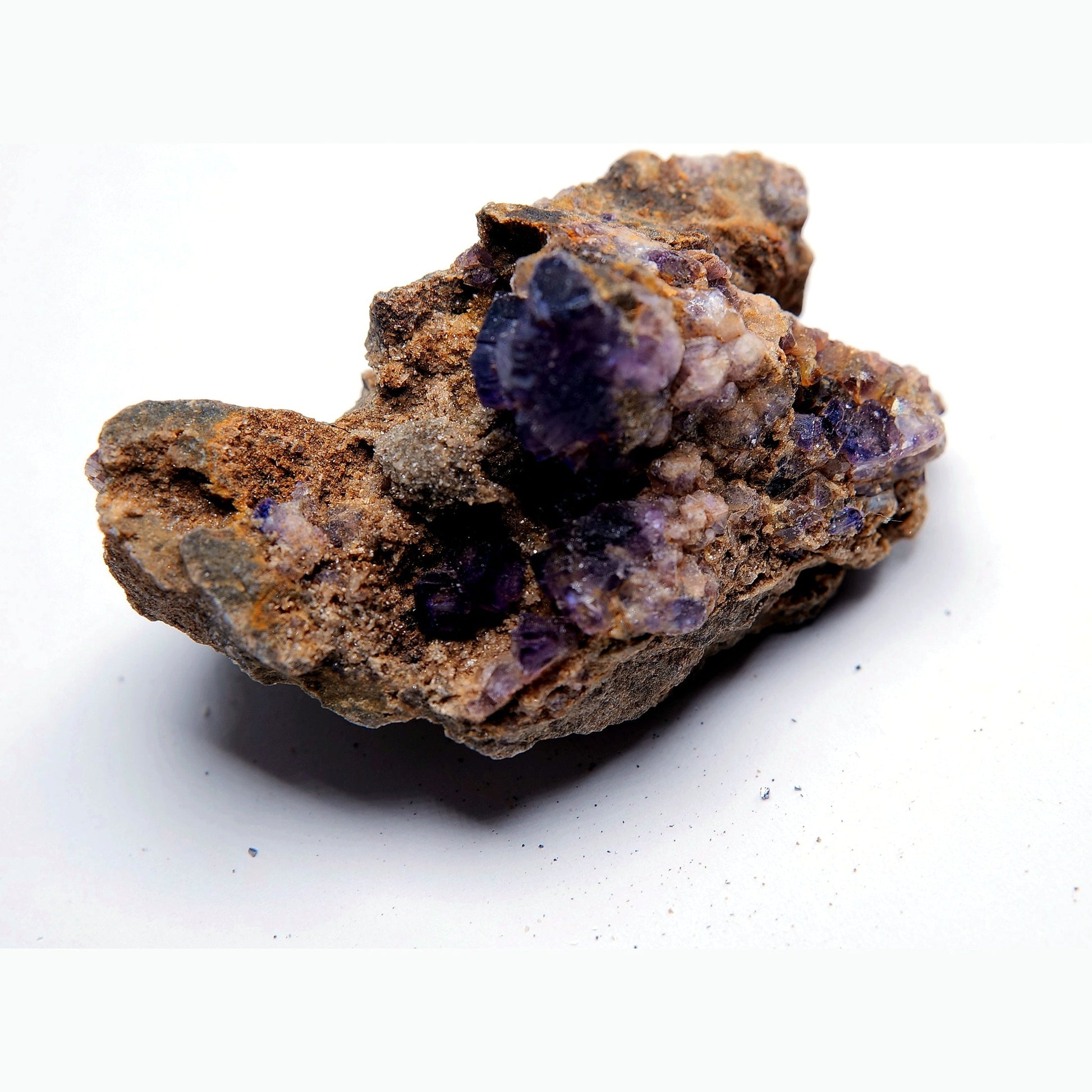 Purple Fluorite on Matrix - 53g - Luna Panther