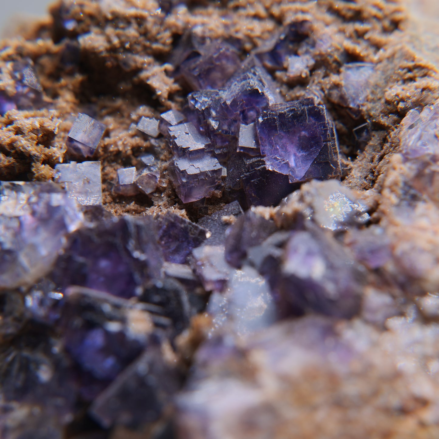 Purple Fluorite on Matrix - 668g