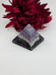 Polished Purple Fluorite Pyramid 55mm - P1 featuring banded green‑purple hues and glassy clarity - Luna Panther