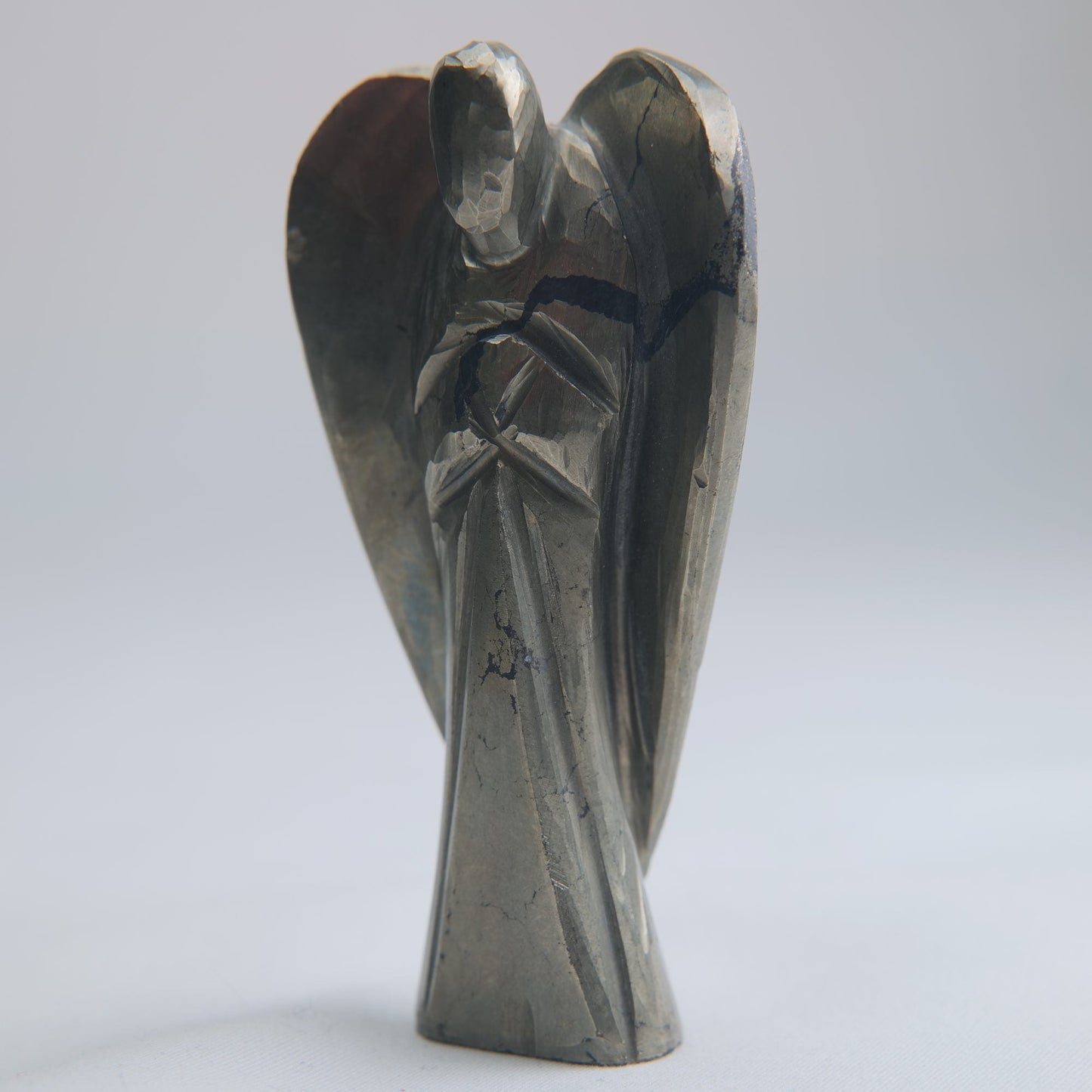 Pyrite Angel Carving 102g 80mm - Luna Panther