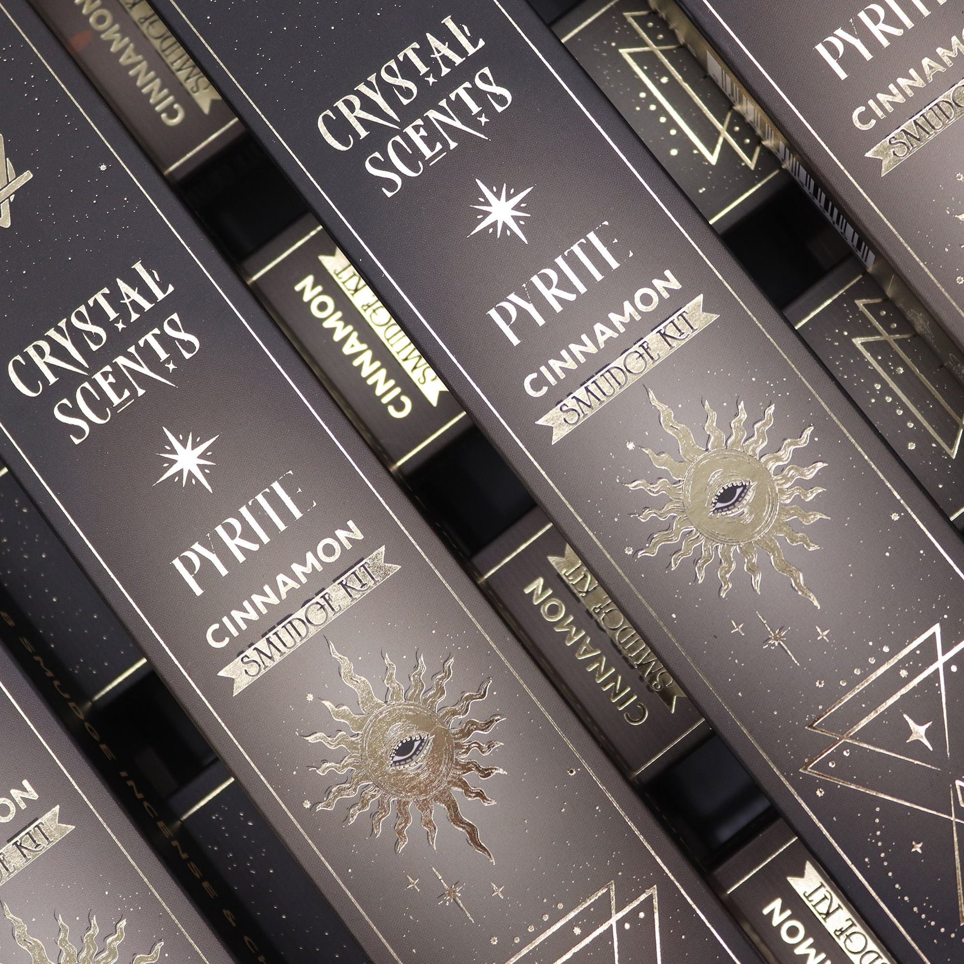 Pyrite Crystal Scents Smudge Incense - Cinnamon - Luna Panther