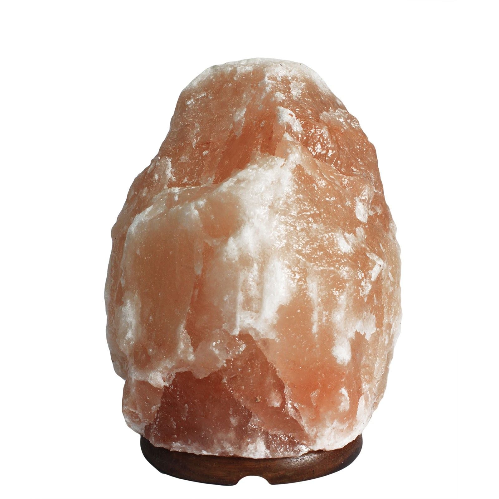 Polished Quality Natural Salt Lamp - & Base apx 3-5kg featuring natural patterning and unique variations - Luna Panther
