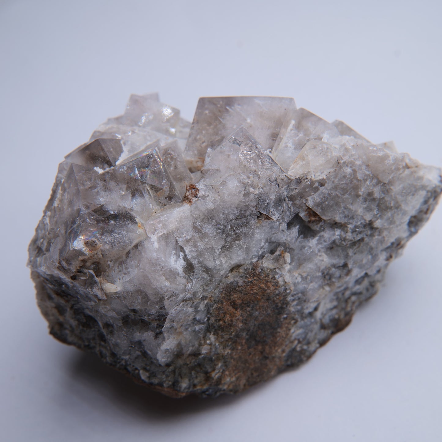 Quartz geode specimen from Dulcote Quarry, Somerset, 594g