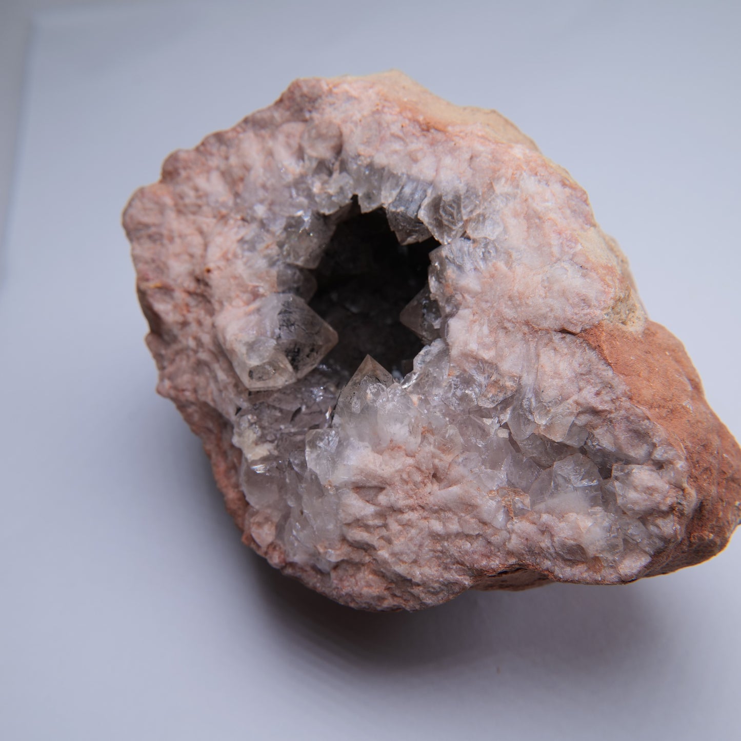 Quartz geode specimen from Dulcote Quarry, Somerset, 594g