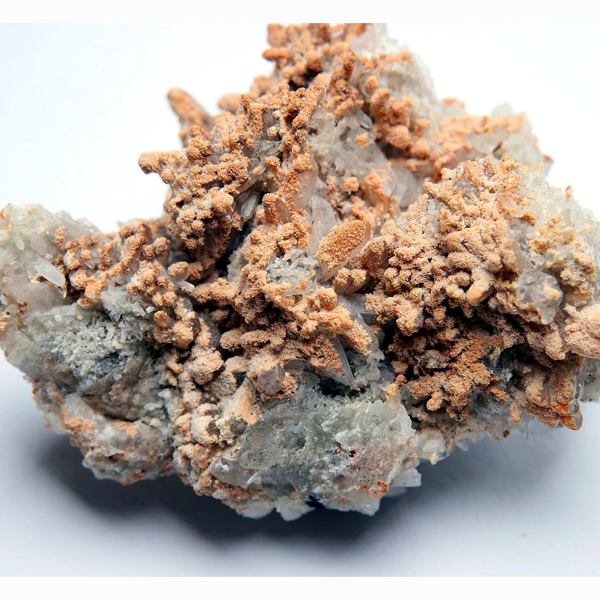 Quartz with Orange Calcite - 152g - Luna Panther