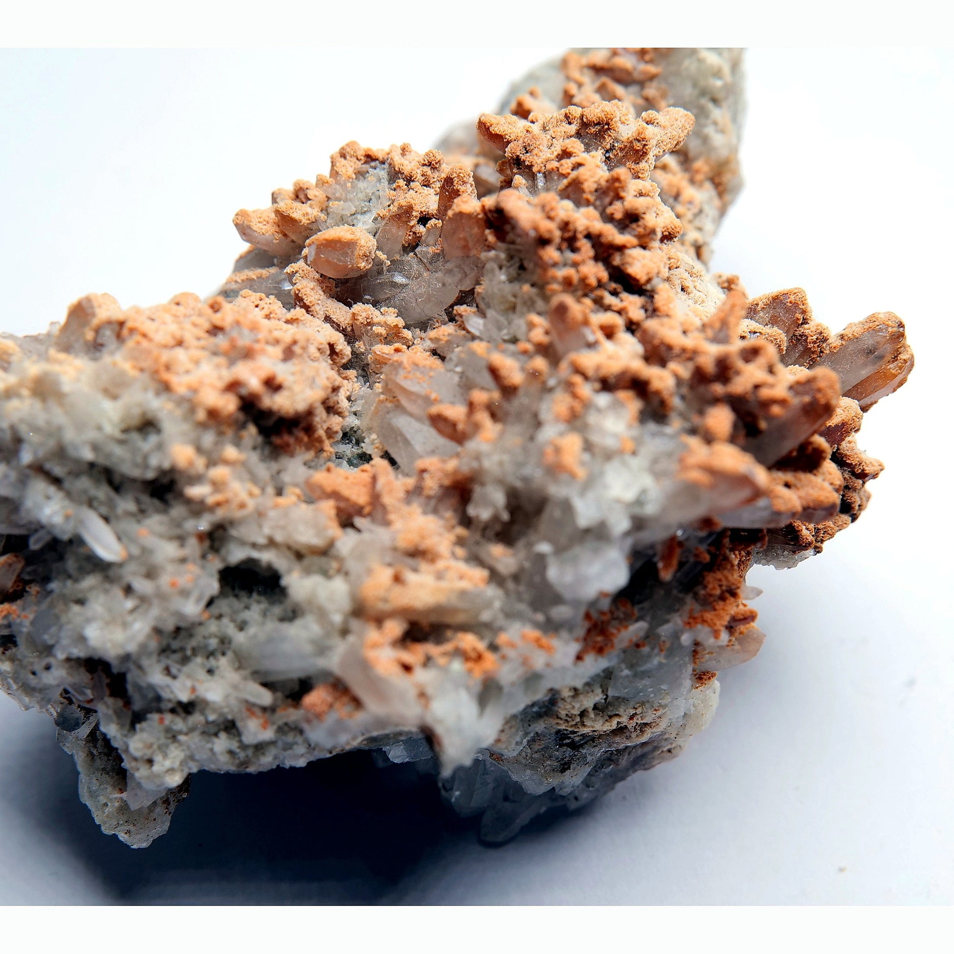 Quartz with Orange Calcite - 152g - Luna Panther
