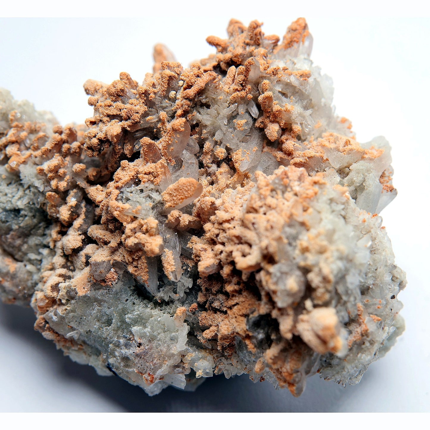 Quartz with Orange Calcite - 152g - Luna Panther