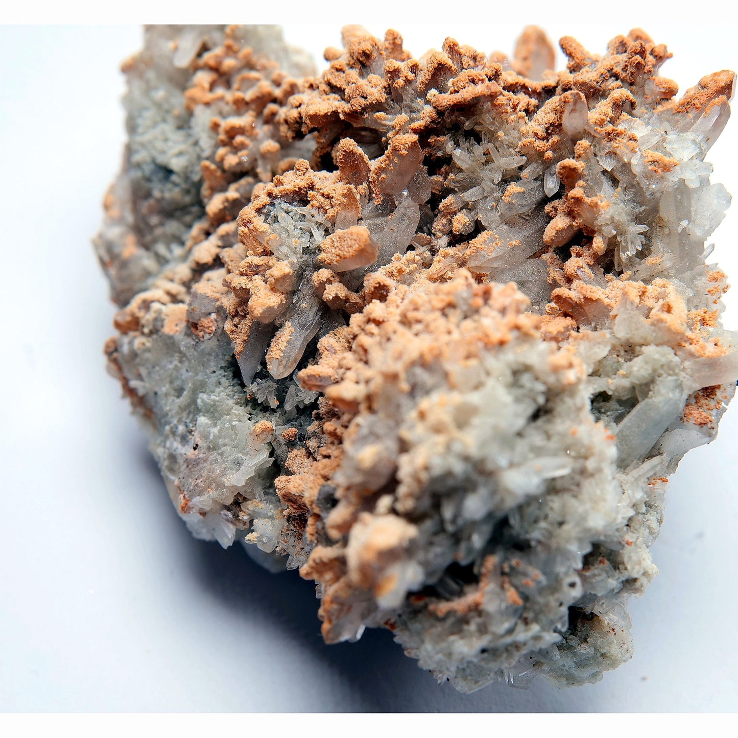 Quartz with Orange Calcite - 152g - Luna Panther
