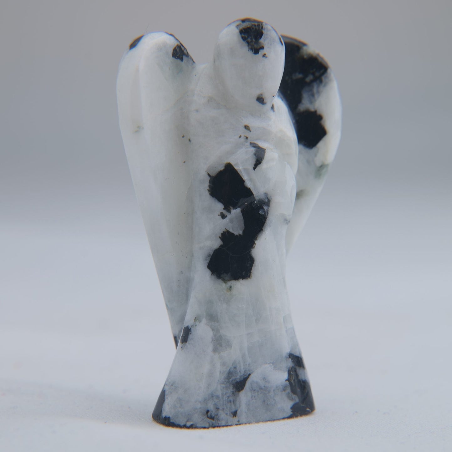 Rainbow Moonstone Angel Carving 32g 50mm - Luna Panther
