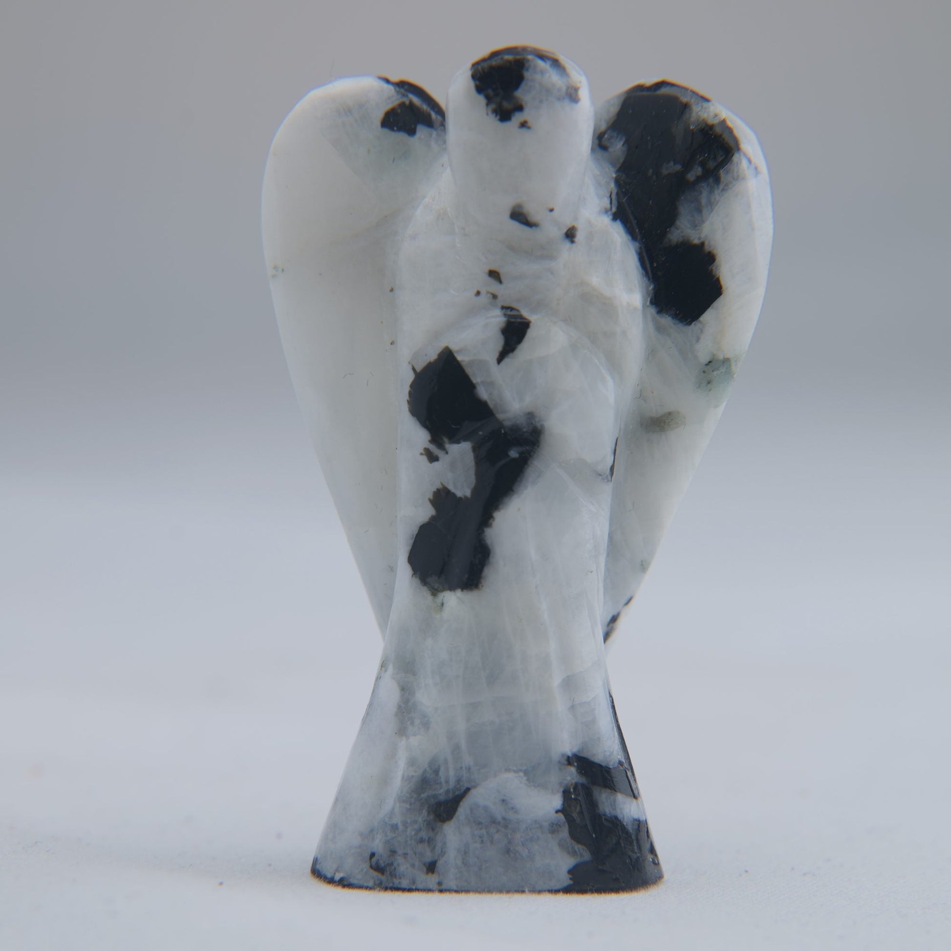Rainbow Moonstone Angel Carving 32g 50mm - Luna Panther