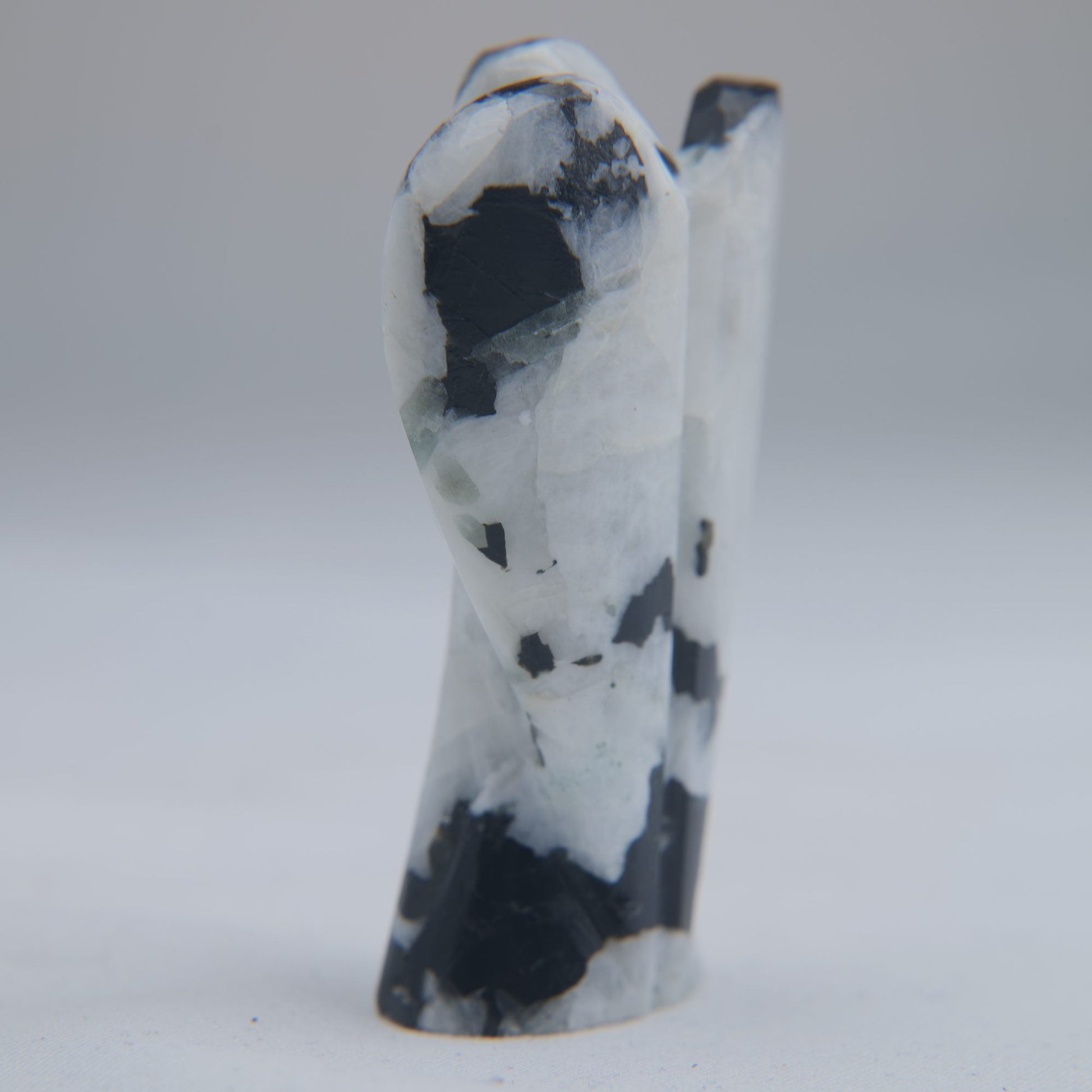 Rainbow Moonstone Angel Carving 32g 50mm - Luna Panther