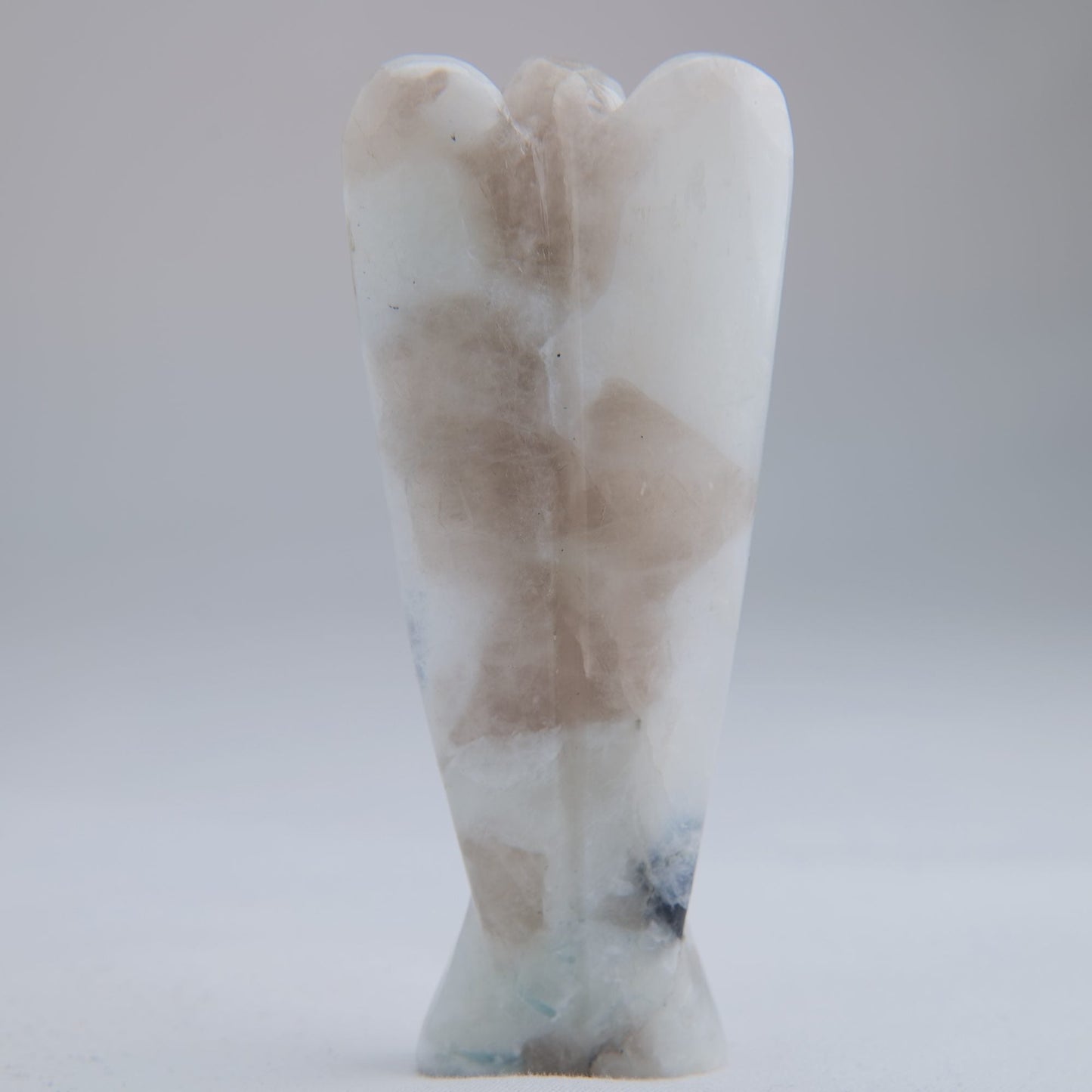 Rainbow Moonstone Angel Carving 55g 80mm - Luna Panther