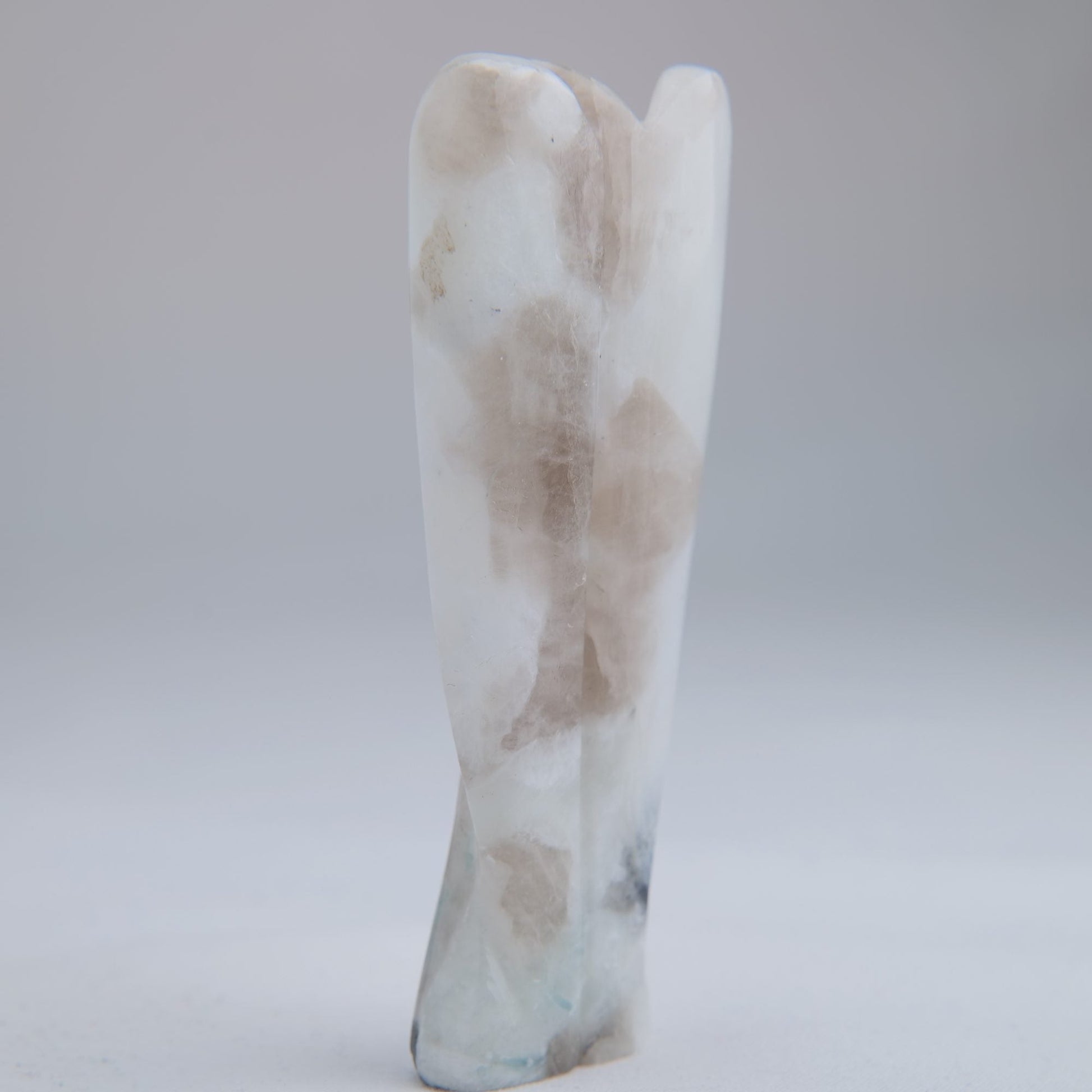 Rainbow Moonstone Angel Carving 55g 80mm - Luna Panther