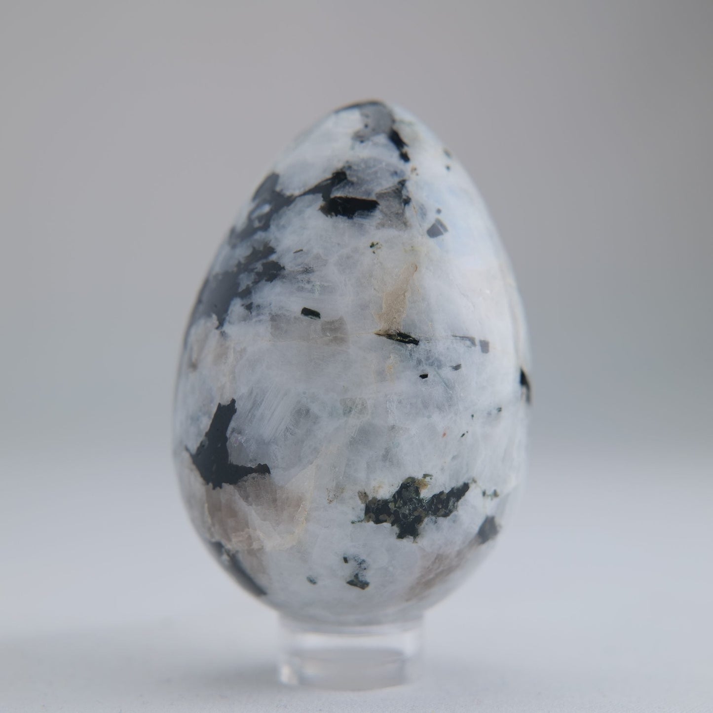 Rainbow Moonstone Egg 137g 60mm - Luna Panther