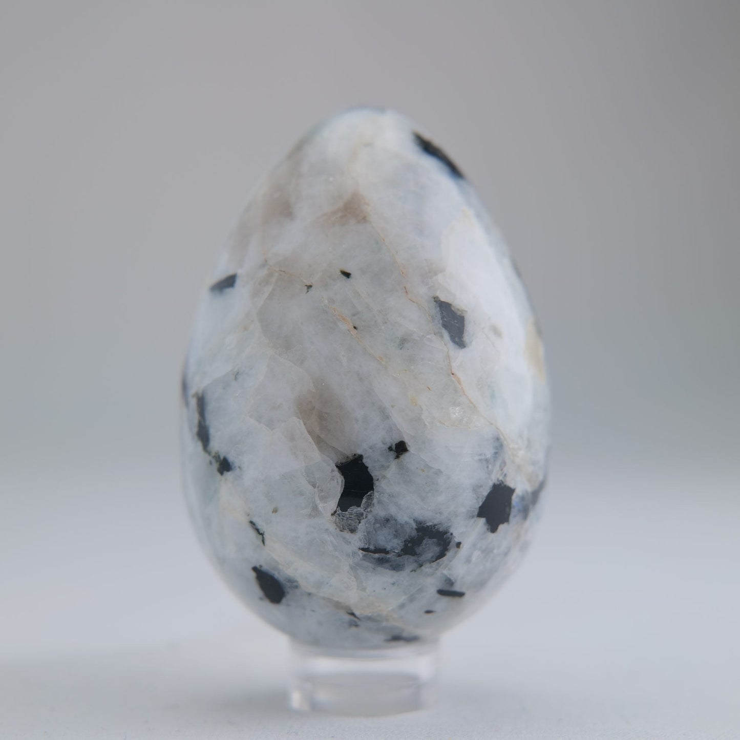 Rainbow Moonstone Egg 137g 60mm - Luna Panther