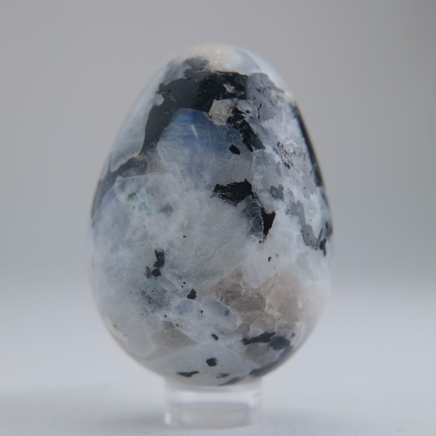 Rainbow Moonstone Egg 141g - Luna Panther