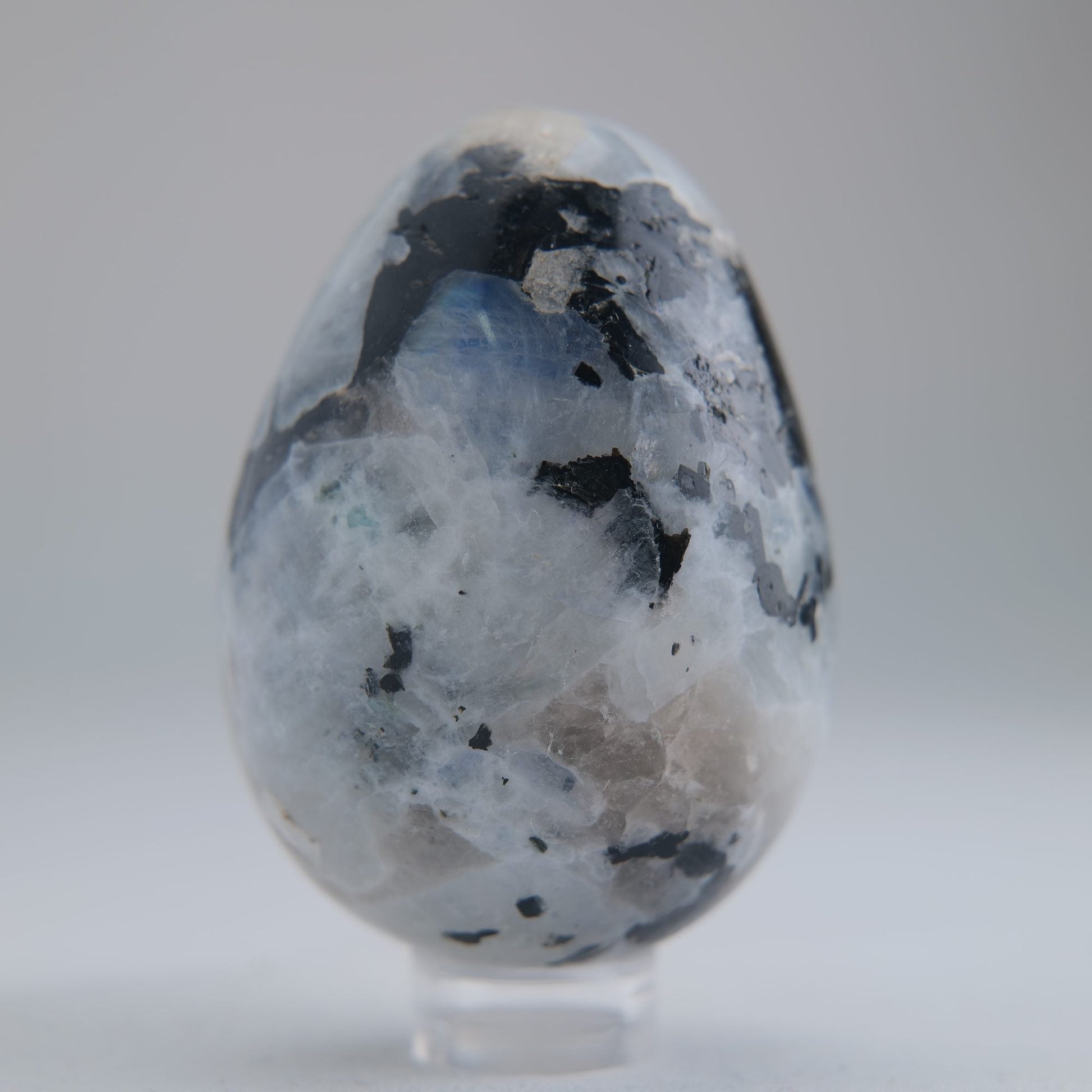 Rainbow Moonstone Egg 141g - Luna Panther