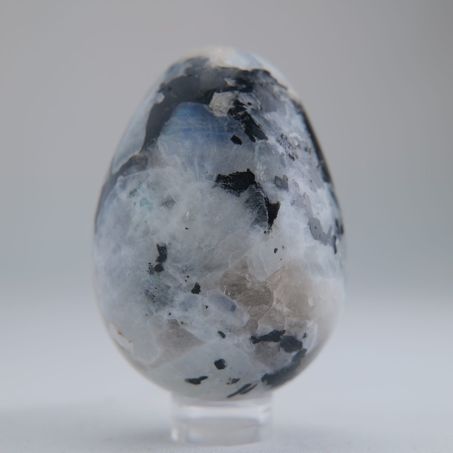 Rainbow Moonstone Egg 141g - Luna Panther