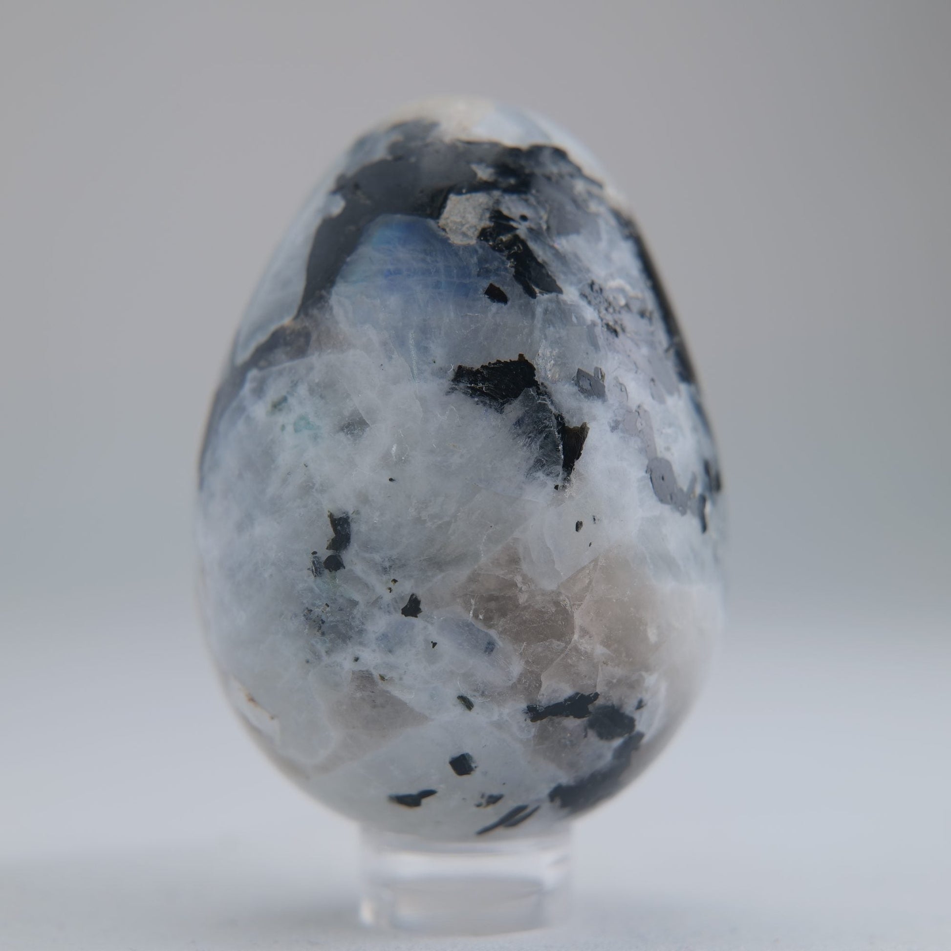 Rainbow Moonstone Egg 141g - Luna Panther