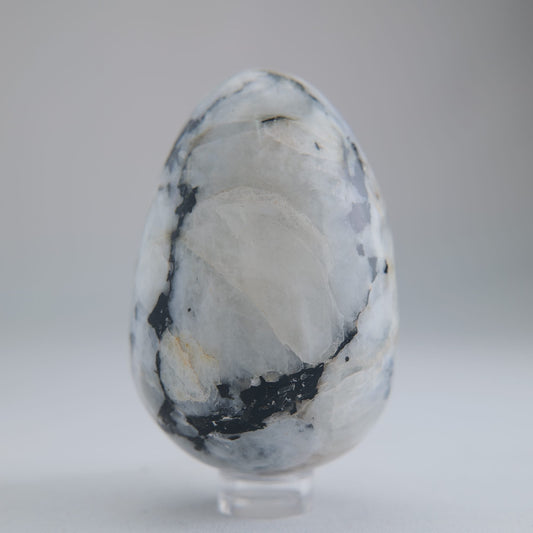 Rainbow Moonstone Egg 218g 70mm - Luna Panther alternate view