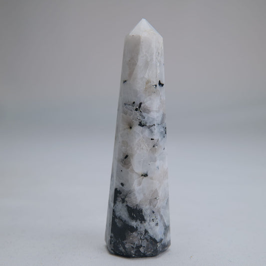Rainbow Moonstone Obelisk 55g 80mm - Luna Panther alternate view