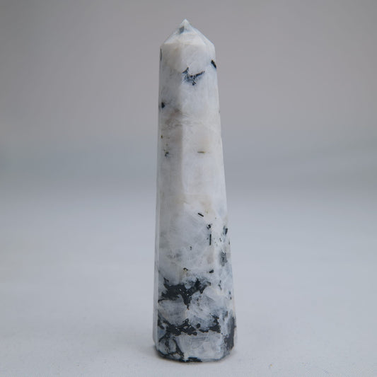 Rainbow Moonstone Obelisk 55g 85mm - Luna Panther alternate view