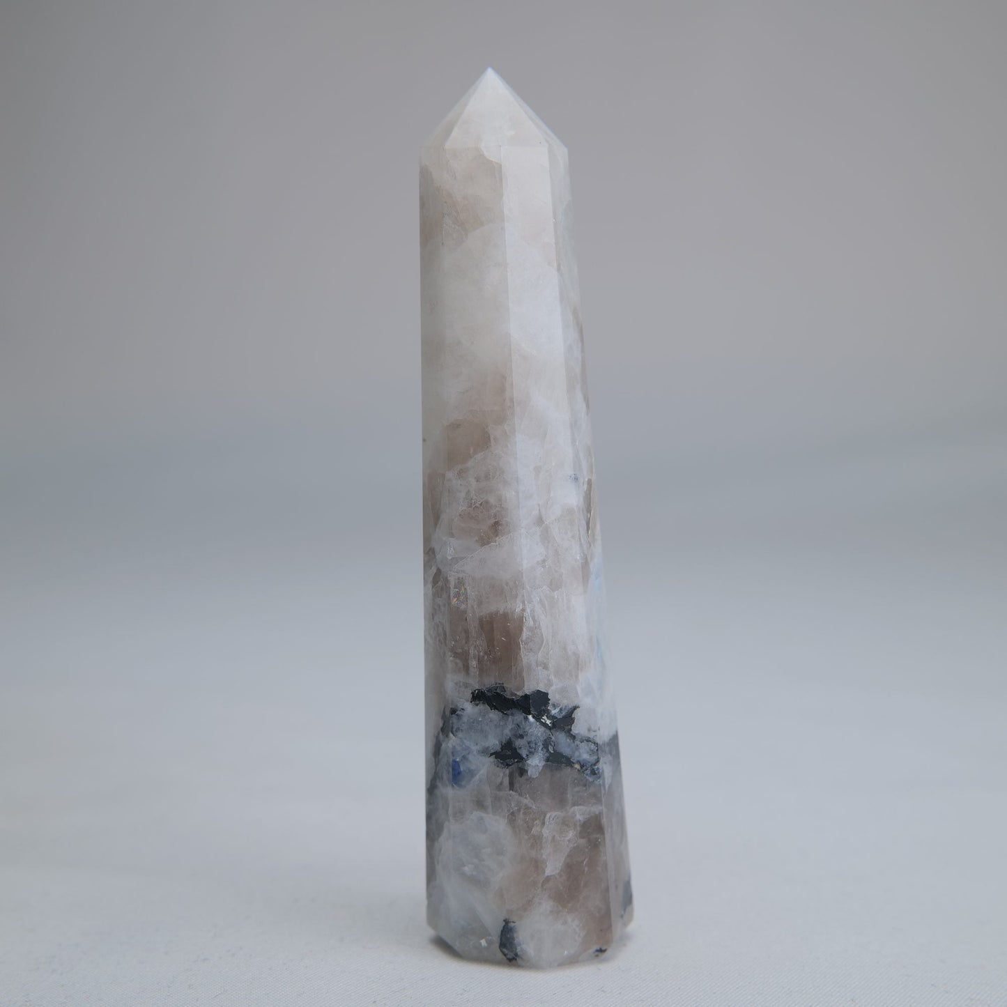 Rainbow Moonstone Obelisk 71g 100mm - Luna Panther