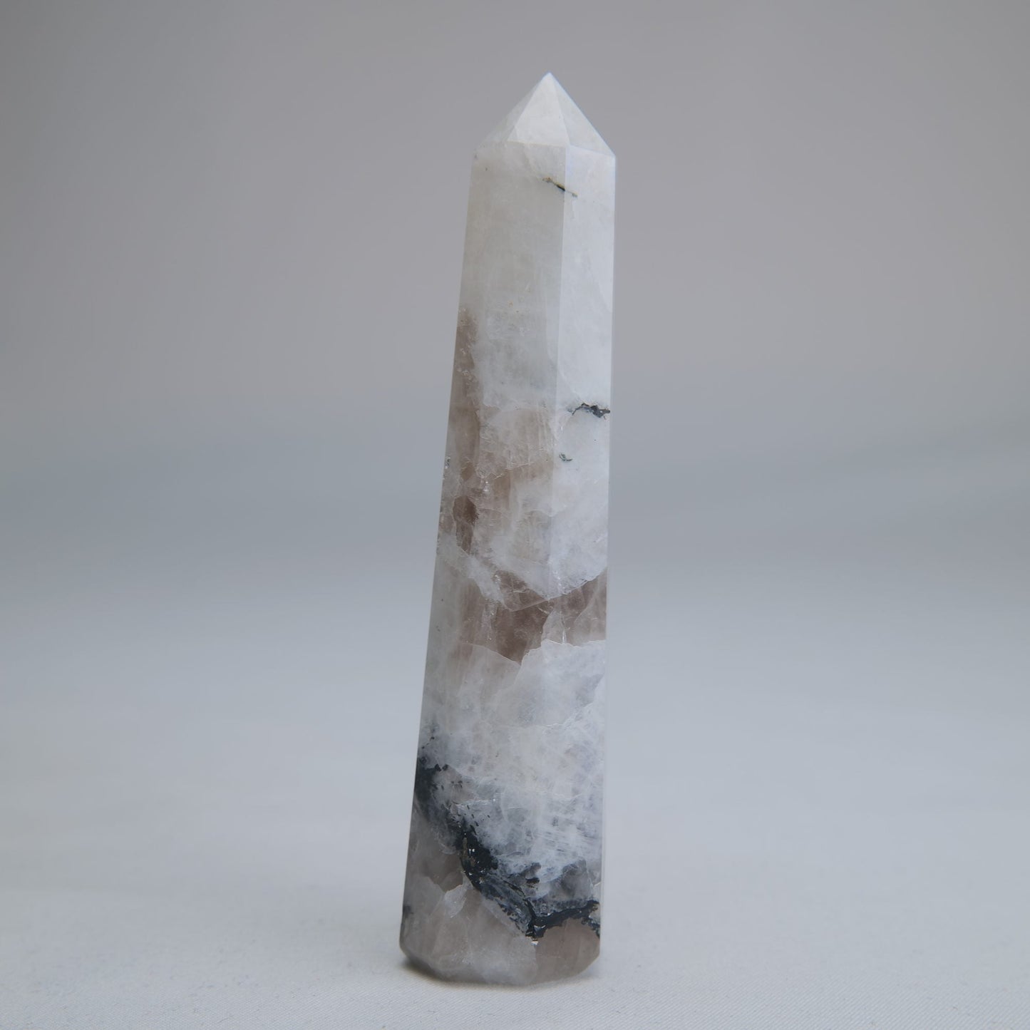 Rainbow Moonstone Obelisk 71g 100mm - Luna Panther