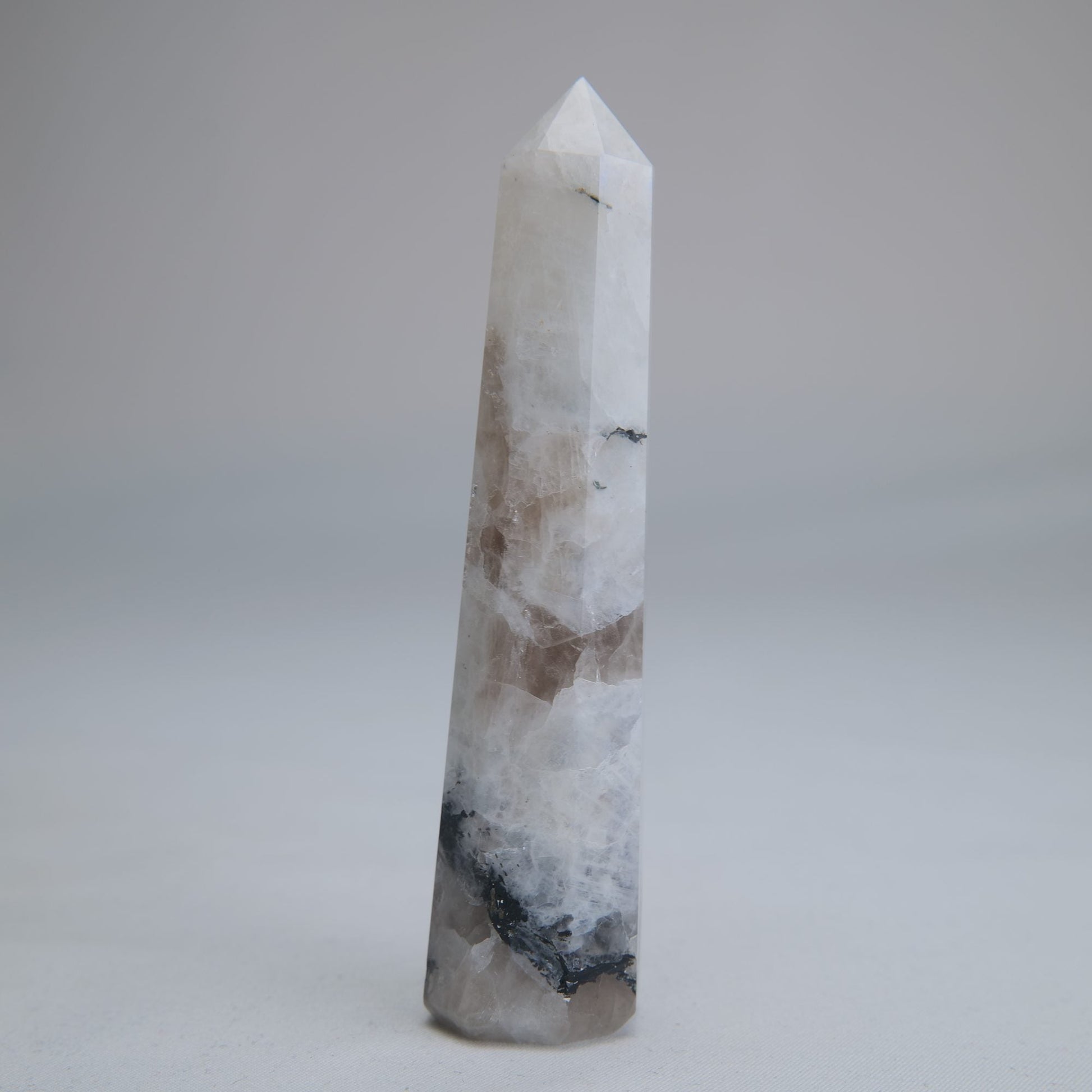 Rainbow Moonstone Obelisk 71g 100mm - Luna Panther