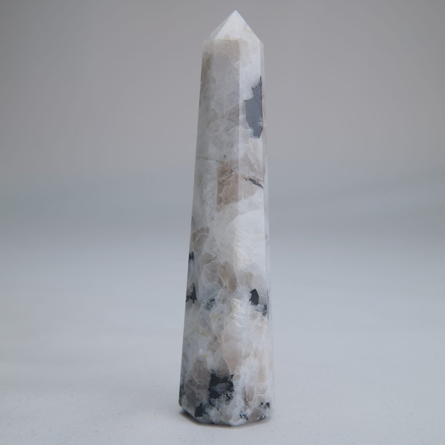 Rainbow Moonstone Obelisk 72g 100mm - Luna Panther
