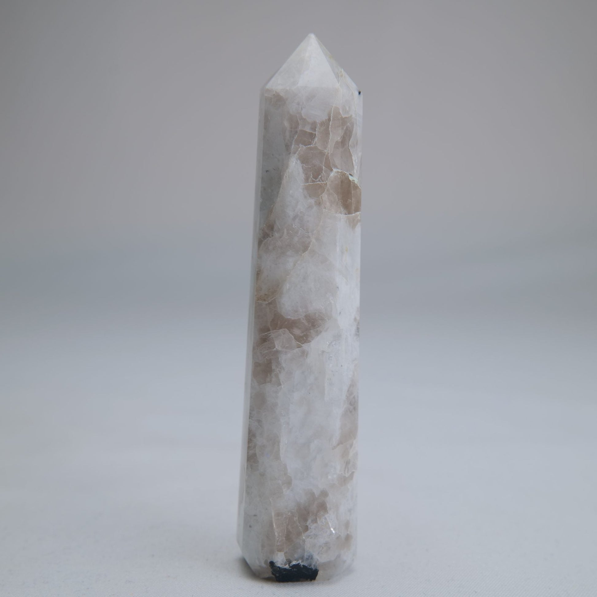 Rainbow Moonstone Obelisk 75g 95mm - Luna Panther