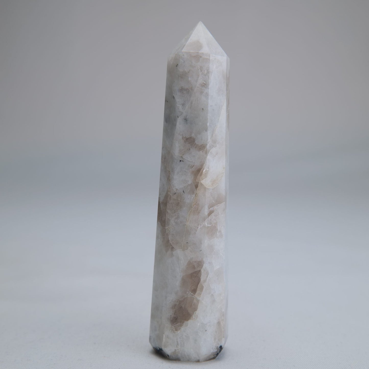 Rainbow Moonstone Obelisk 75g 95mm - Luna Panther