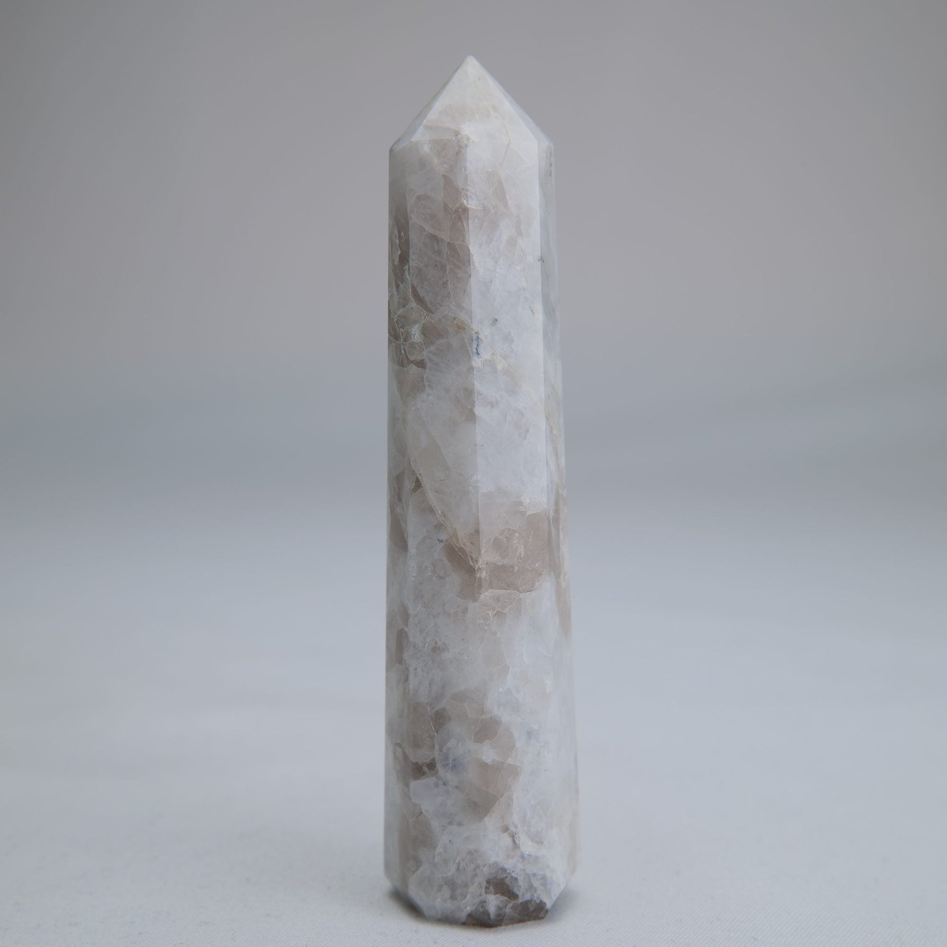 Rainbow Moonstone Obelisk 75g 95mm - Luna Panther
