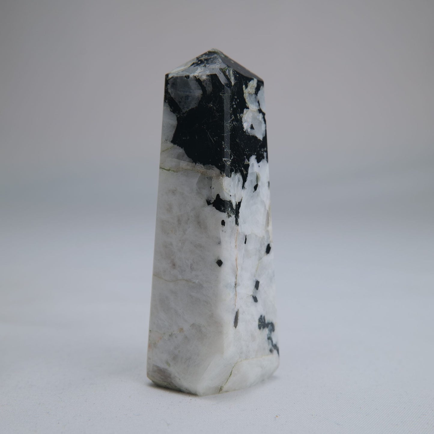 Rainbow Moonstone Tower 100g 80mm - Luna Panther