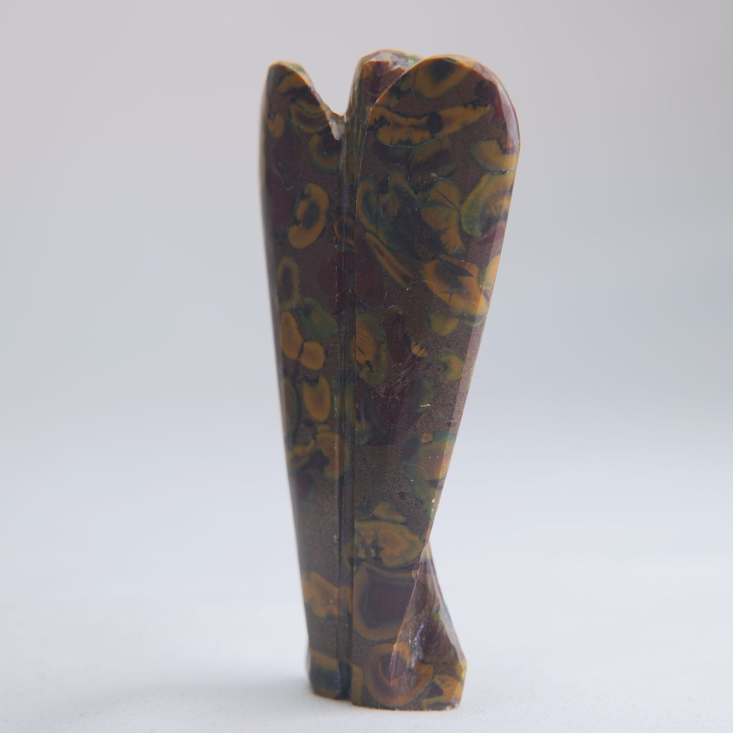 Rainforest Jasper Angel Carving 38g 80mm - Luna Panther