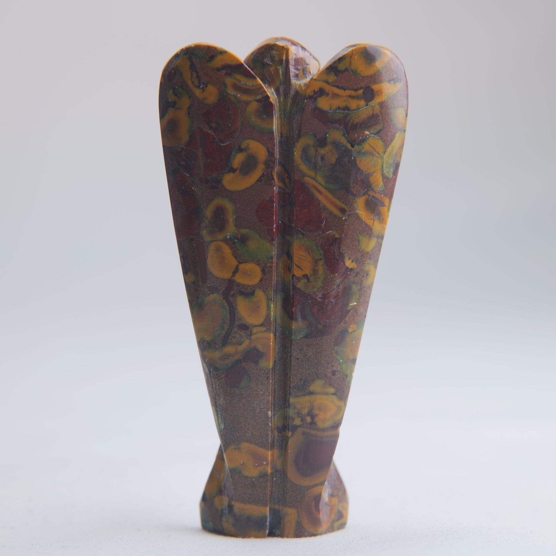 Rainforest Jasper Angel Carving 38g 80mm - Luna Panther