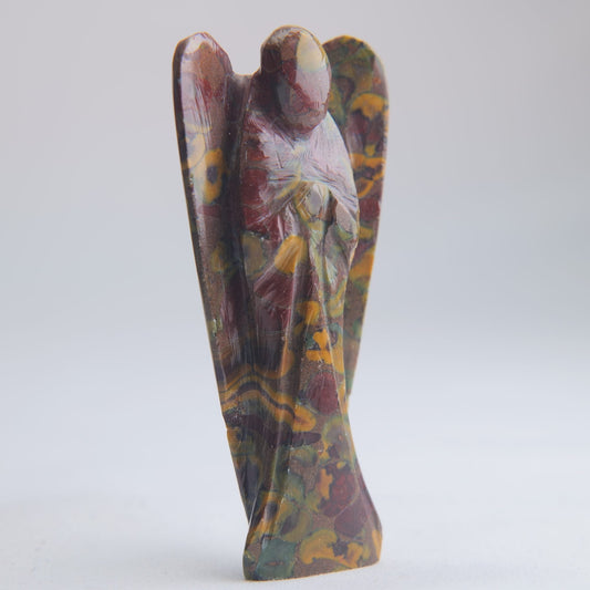 Rainforest Jasper Angel Carving 39g 80mm - Luna Panther alternate view